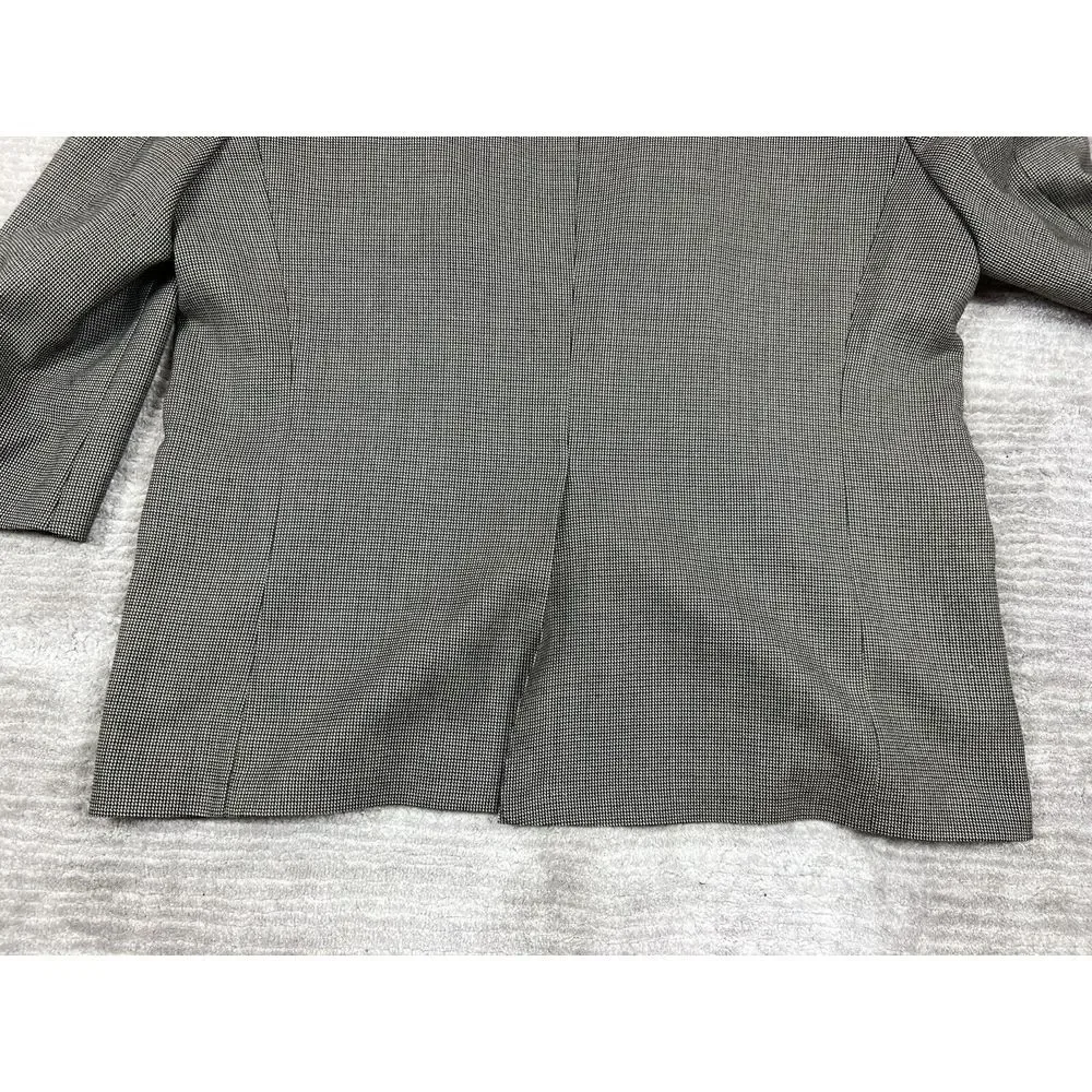 Robert Stock Blazer Mens‎ 48R Gray Polyester Wool Jacket Sport Coat